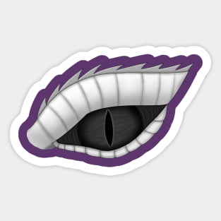 Dragons Eyes Grey/Black Sticker